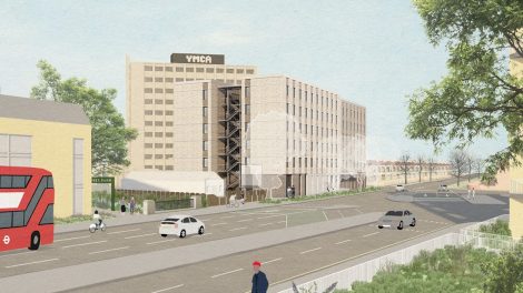 Artist's impression of how the new YMCA building in Romford will look (Credit: Waugh Thistleton)