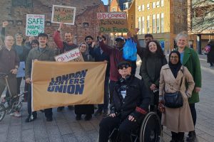 The London Renters Union protest in Barking last week (credit LRU)