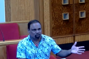 Alagathurai Vijeyakanthan at the licensing hearing (credit Barking and Dagenham Council)