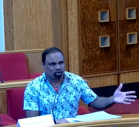 Alagathurai Vijeyakanthan at the licensing hearing (credit Barking and Dagenham Council)