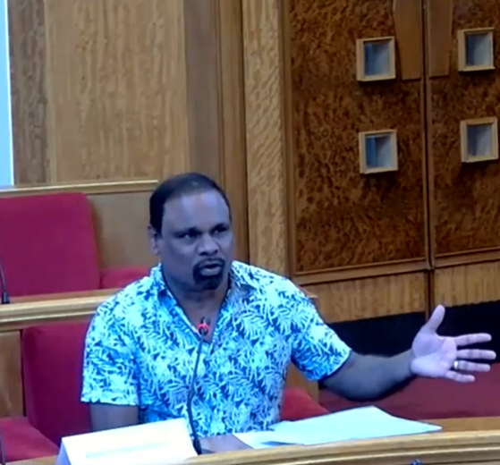 Alagathurai Vijeyakanthan at the licensing hearing (credit Barking and Dagenham Council)