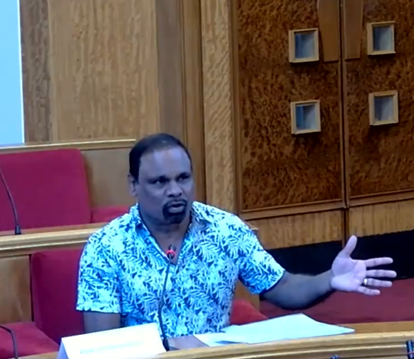Alagathurai Vijeyakanthan at the licensing hearing (credit Barking and Dagenham Council)