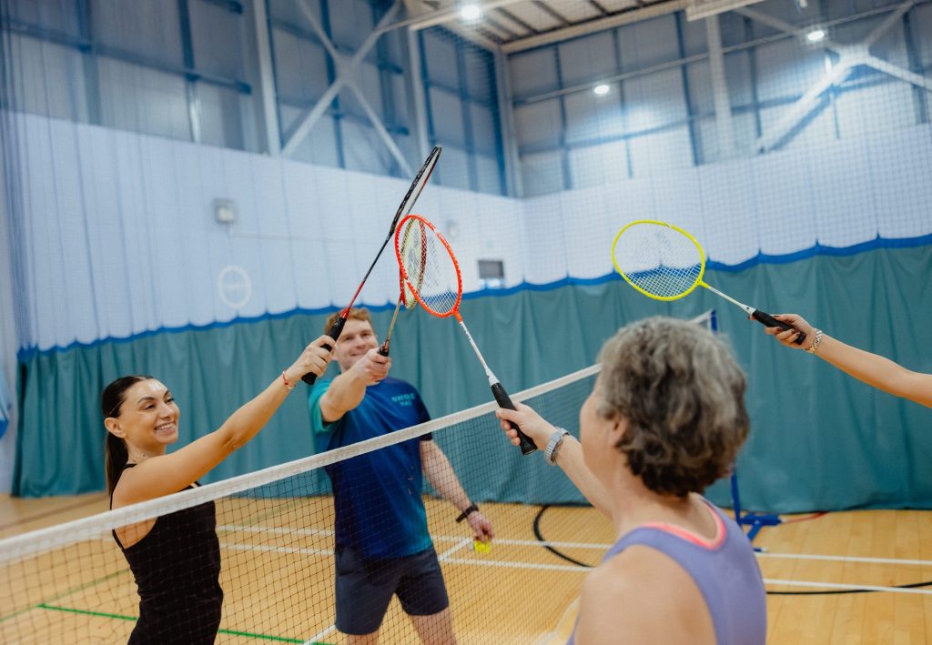 Badminton players