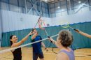 Badminton players