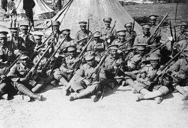 Soldiers in the British West Indies Regiment at the Somme, 1916 (courtesy of Imperial War Museum)