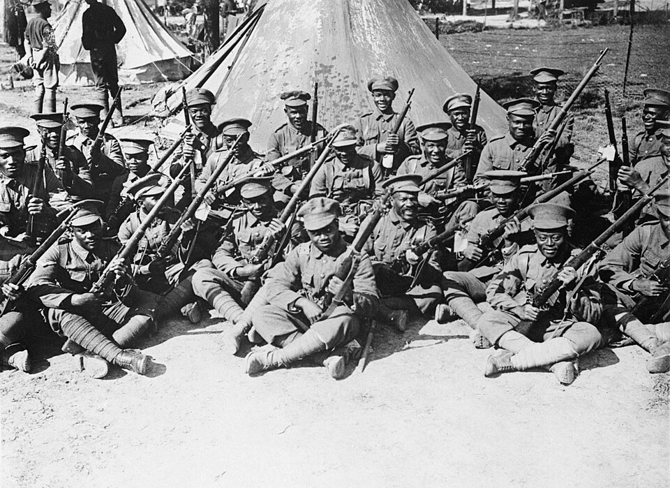 Soldiers in the British West Indies Regiment at the Somme, 1916 (courtesy of Imperial War Museum)