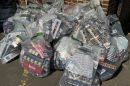 Illegal cigarettes discovered in a raid in Dagenham Heathway (credit Barking and Dagenham Council)