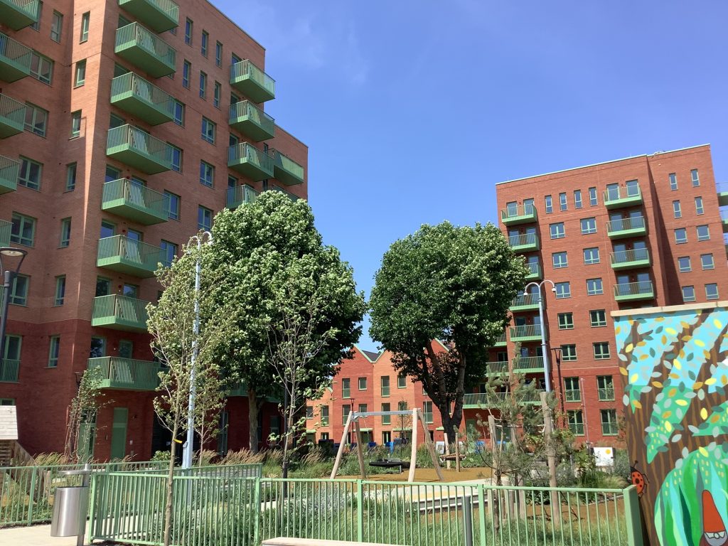 New homes on the Gascoigne East estate in Barking (credit Be First)