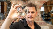 Luke Jerram in the studio (credit J. Lee)