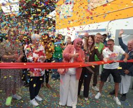 Deputy council leader Saima Ashraf cuts the ribbon on the Big Heart Food Hub