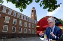 Barking Town Hall and (inset) auditor Guy Clifton